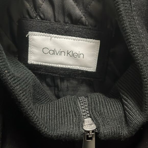 Calvin Klein Coleman Top Coat Black Size Men 42R - Picture 2 of 10
